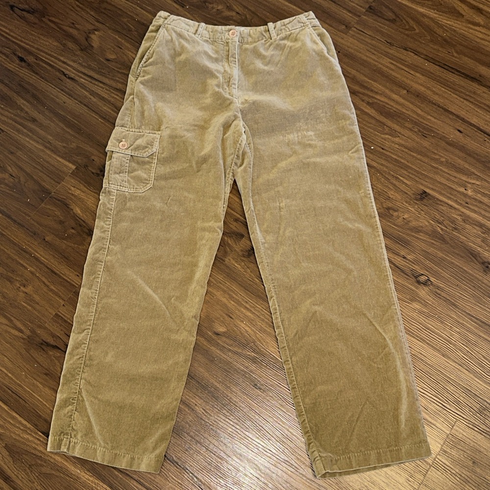 J.G. Hook Pants Womens 10 Brown Velvet Carpenter Straight Leg High Rise